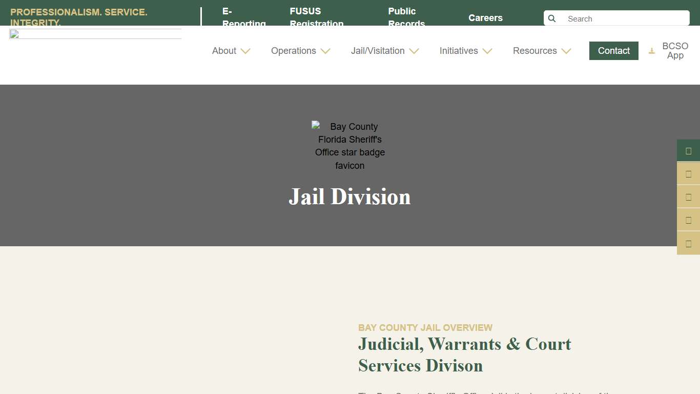 Bay County Sheriff's Office Jail Bay County Sheriff's Office